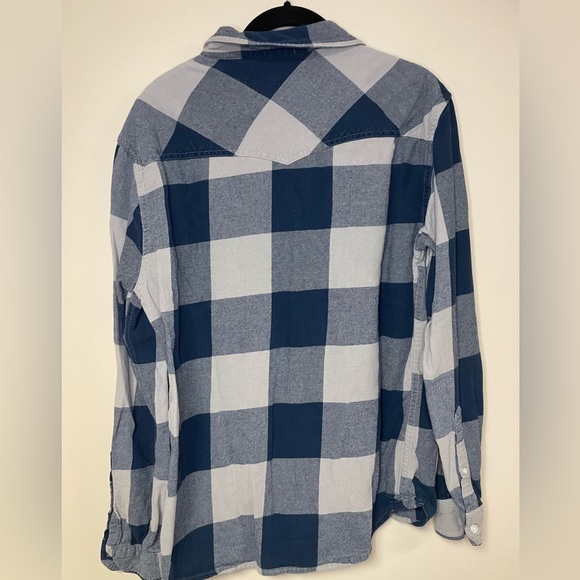 Mens Blue Flannel - Picture 2 of 4